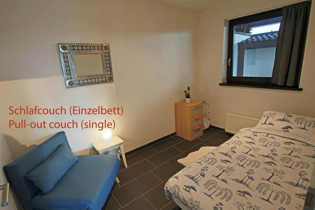 Hunsrueck Valley View Apartment With Cedar Sauna Bruschied Exterior foto