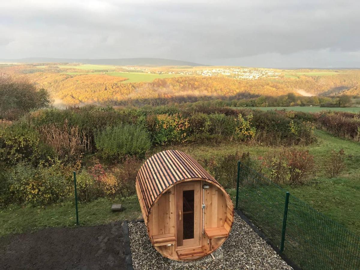 Hunsrueck Valley View Apartment With Cedar Sauna Bruschied Exterior foto